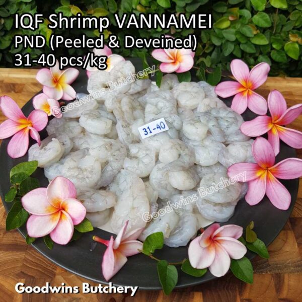Udang kupas 21-25pcs/kg IQF SHRIMP VANNAMEI PND (Peeled & Deveined) frozen glazing 20-30% - Image 2