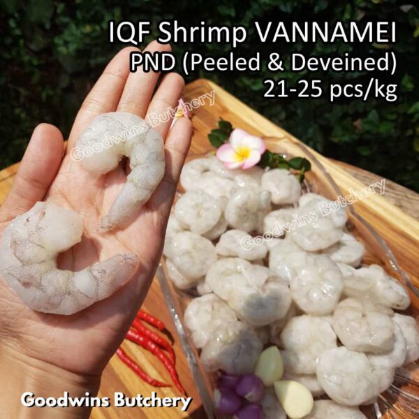 Udang kupas 21-25pcs/kg IQF SHRIMP VANNAMEI PND (Peeled & Deveined) frozen glazing 20-30% - Image 8