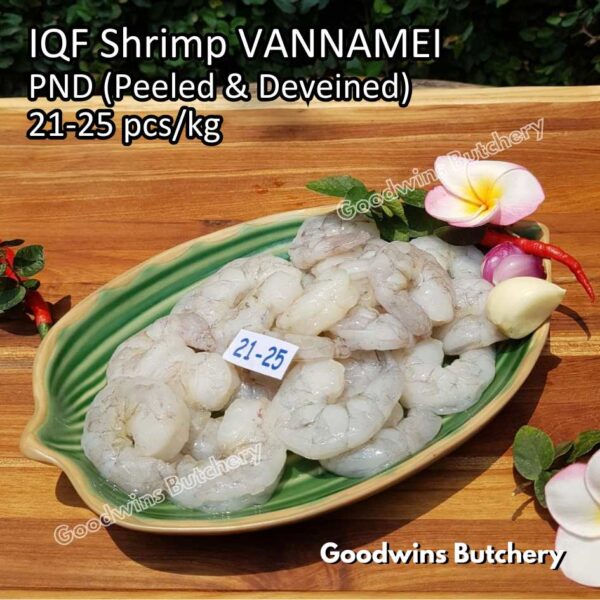 Udang kupas 21-25pcs/kg IQF SHRIMP VANNAMEI PND (Peeled & Deveined) frozen glazing 20-30% - Image 7