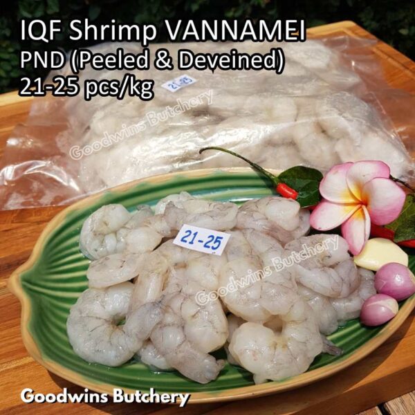 Udang kupas 21-25pcs/kg IQF SHRIMP VANNAMEI PND (Peeled & Deveined) frozen glazing 20-30% - Image 22