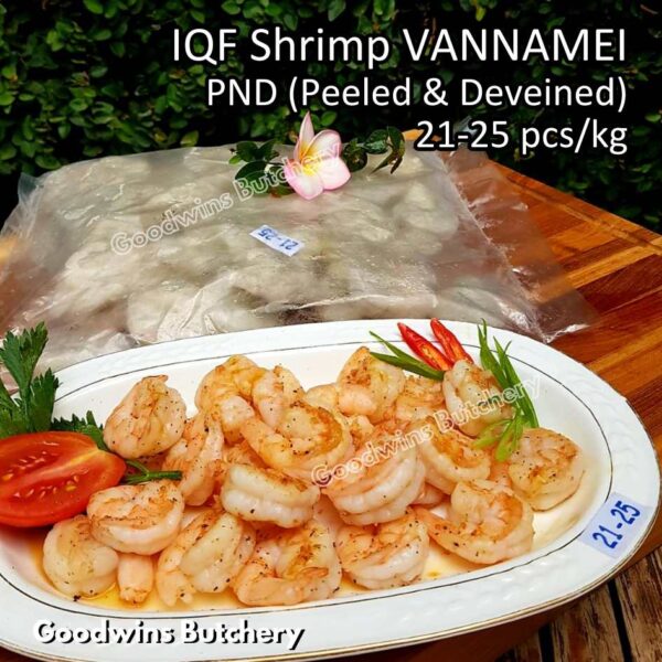 Udang kupas 21-25pcs/kg IQF SHRIMP VANNAMEI PND (Peeled & Deveined) frozen glazing 20-30% - Image 14