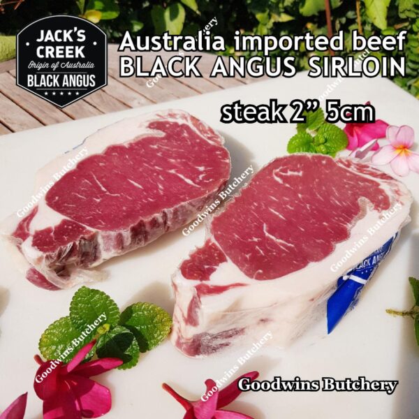 Beef SIRLOIN BLACK ANGUS marbling MB-2 STEER (young cattle) Australia Jack's Creek frozen STEAK CUTS daging sapi has luar Striploin New York strip - Image 8