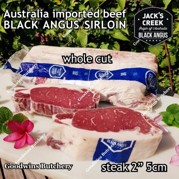 Beef SIRLOIN BLACK ANGUS marbling MB-2 STEER (young cattle) Australia Jack's Creek frozen STEAK CUTS daging sapi has luar Striploin New York strip - Image 31