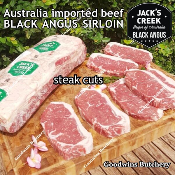 Beef SIRLOIN BLACK ANGUS marbling MB-2 STEER (young cattle) Australia Jack's Creek frozen STEAK CUTS daging sapi has luar Striploin New York strip - Image 10