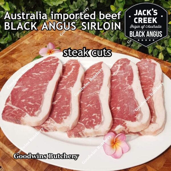 Beef SIRLOIN BLACK ANGUS marbling MB-2 STEER (young cattle) Australia Jack's Creek frozen STEAK CUTS daging sapi has luar Striploin New York strip - Image 41