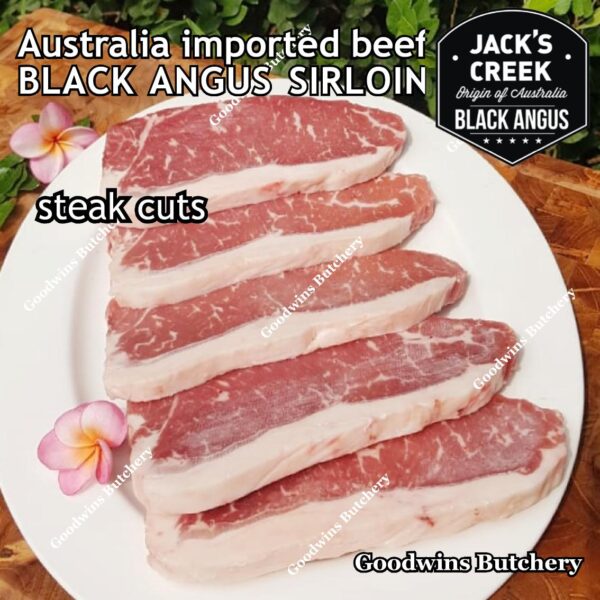 Beef SIRLOIN BLACK ANGUS marbling MB-2 STEER (young cattle) Australia Jack's Creek frozen STEAK CUTS daging sapi has luar Striploin New York strip - Image 16