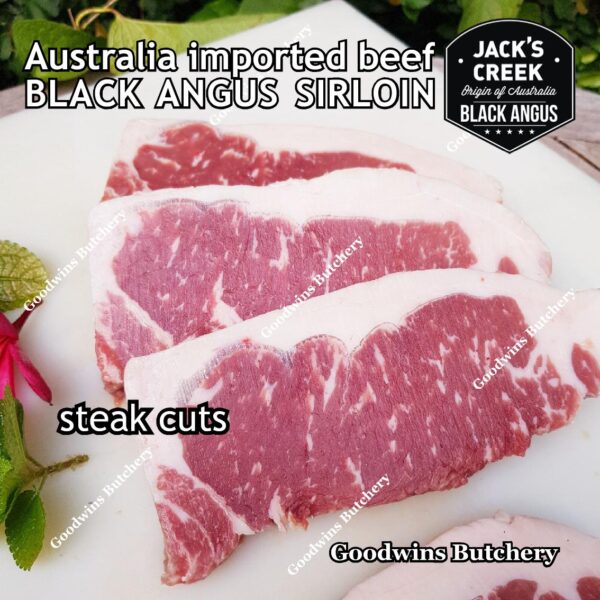 Beef SIRLOIN BLACK ANGUS marbling MB-2 STEER (young cattle) Australia Jack's Creek frozen STEAK CUTS daging sapi has luar Striploin New York strip - Image 30