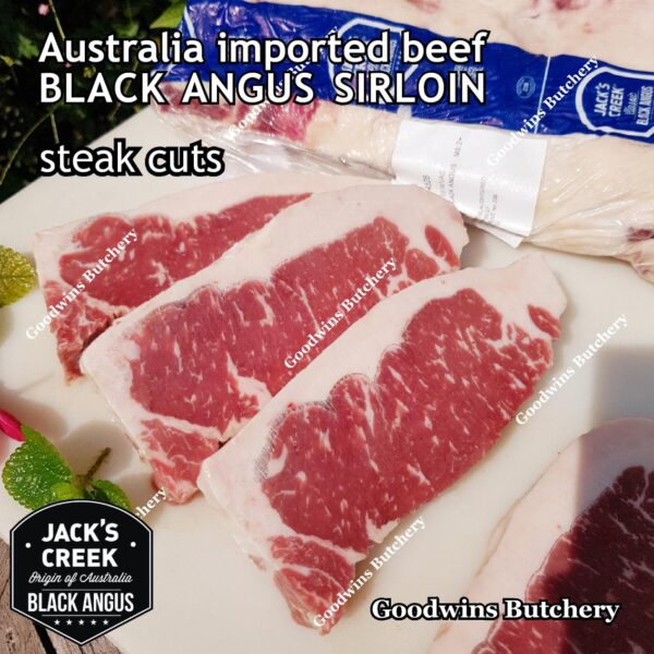 Beef SIRLOIN BLACK ANGUS marbling MB-2 STEER (young cattle) Australia Jack's Creek frozen STEAK CUTS daging sapi has luar Striploin New York strip - Image 13