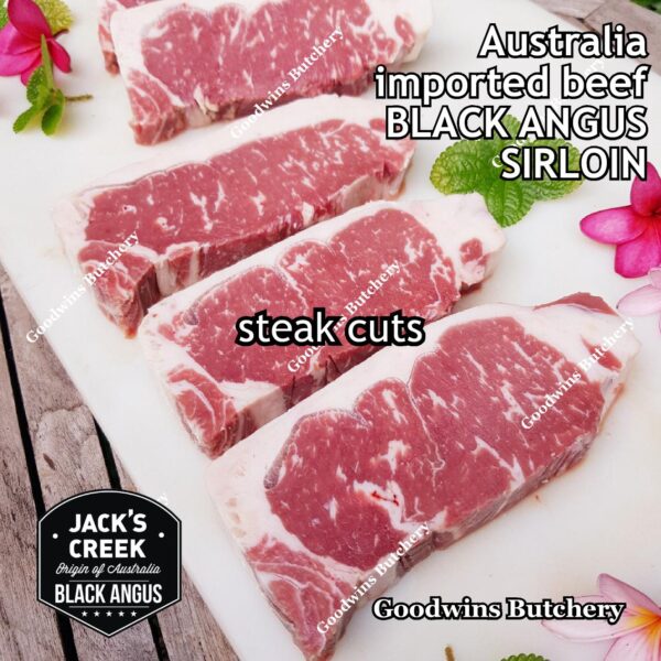 Beef SIRLOIN BLACK ANGUS marbling MB-2 STEER (young cattle) Australia Jack's Creek frozen STEAK CUTS daging sapi has luar Striploin New York strip - Image 15