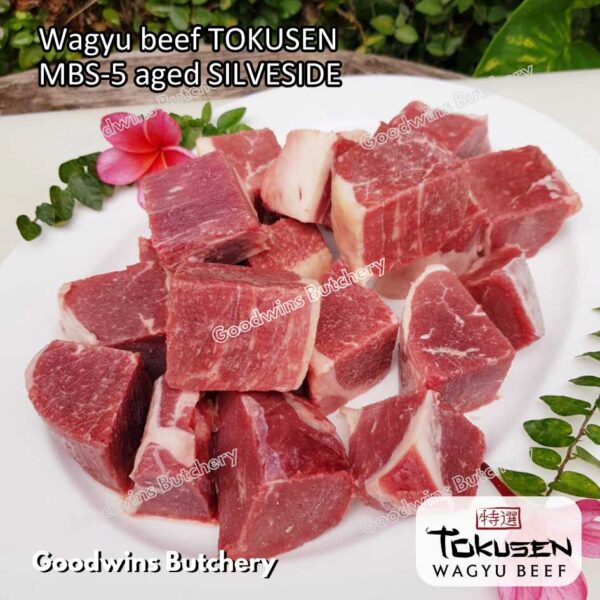 Wagyu beef Tokusen SILVERSIDE marbling MBS-5 AGED-CHILLED whole cuts 2pcs/ctn 12kg - Image 20