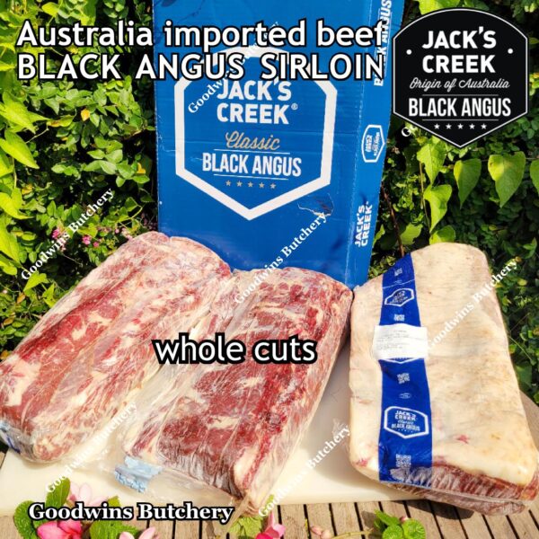 Beef SIRLOIN BLACK ANGUS marbling MB-2 STEER (young cattle) Australia Jack's Creek frozen STEAK CUTS daging sapi has luar Striploin New York strip - Image 18