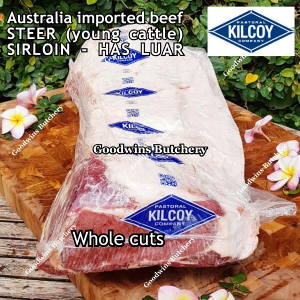 Beef SIRLOIN Australia PR-STEER (young cattle) Kilcoy aged-frozen STEAK CUTS daging sapi has luar Striploin New York strip - Image 28