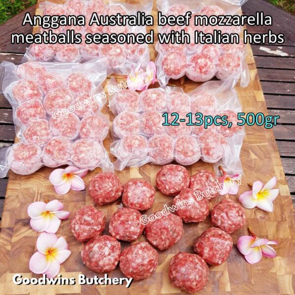ALL Australia BEEF & LAMB MINCE, BURGER PATTY & MOZZARELLA MEATBALL frozen seasoned with Italian herbs or plain | daging giling cincang - Image 3
