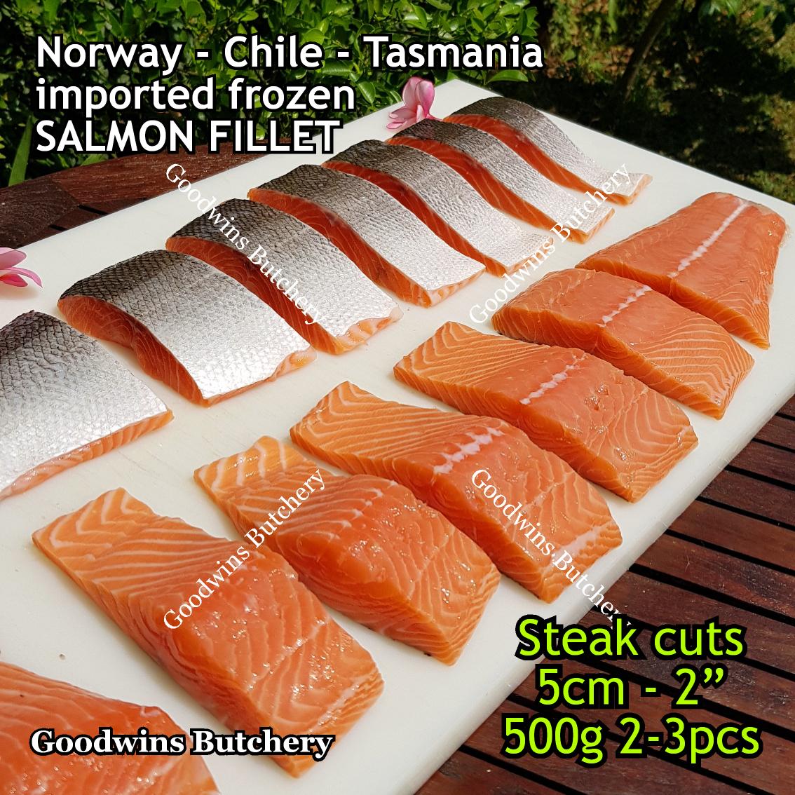 2 Fillet Steak 1 3 Salmon Frozen Imported Norway Chile Tasmania (2)