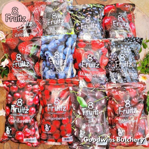 Frozen fruit IQF BLUEBERRY 8Fruitz | buah beku import 8 Fruitz BLUEBERRIES 500g - Image 2