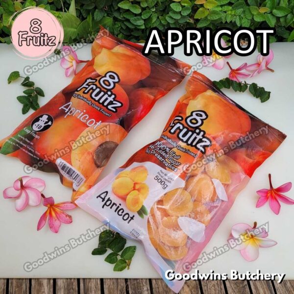 Frozen fruit IQF APRICOT HALVES 8Fruitz | buah beku import 8 Fruitz APRIKOT BELAH 500g - Image 6