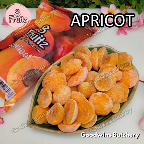 Frozen fruit IQF APRICOT HALVES 8Fruitz | buah beku import 8 Fruitz APRIKOT BELAH 500g - Image 2