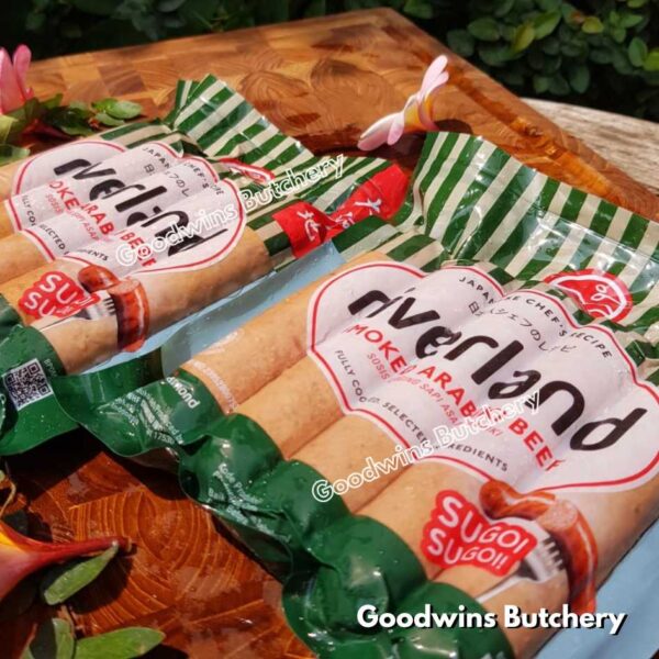 Sosis hotdog Riverland SMOKED CHEDDAR CHEESE KEJU frozen sausage 5" 13cm, 5pcs 360gr - Image 4