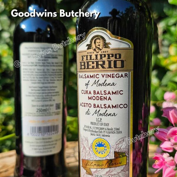 BALSAMIC VINEGAR Filippo Berio Italy cuka hitam 250ml - Image 6