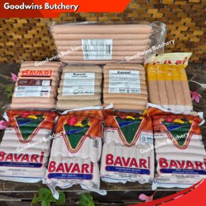 Sosis hotdog BAVARI Breakfast Bratwurst Cocktail Frankfurter Morning Seaweed Wieners beef & chicken sausage frozen 1kg