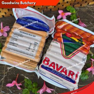 Sosis Hotdog BAVARI FRANKFURTER 13CM CHICKEN & BEEF FROZEN  SAUSAGE 25PCS