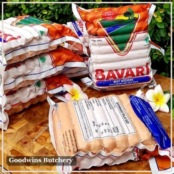 Sosis hotdog BAVARI WIENERS beef & chicken sausage frozen 5" 13cm 25pcs 1kg - Image 2