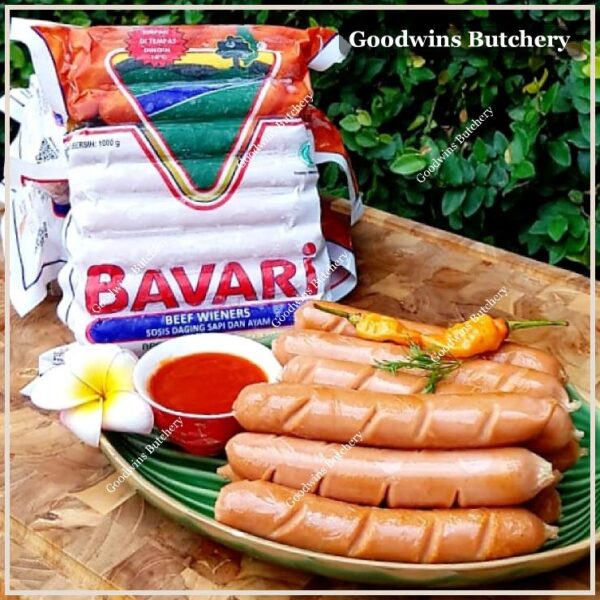 Sosis hotdog BAVARI WIENERS beef & chicken sausage frozen 5" 13cm 25pcs 1kg - Image 7