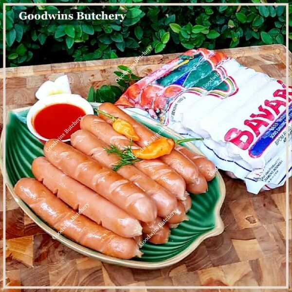 Sosis hotdog BAVARI WIENERS beef & chicken sausage frozen 5" 13cm 25pcs 1kg - Image 5