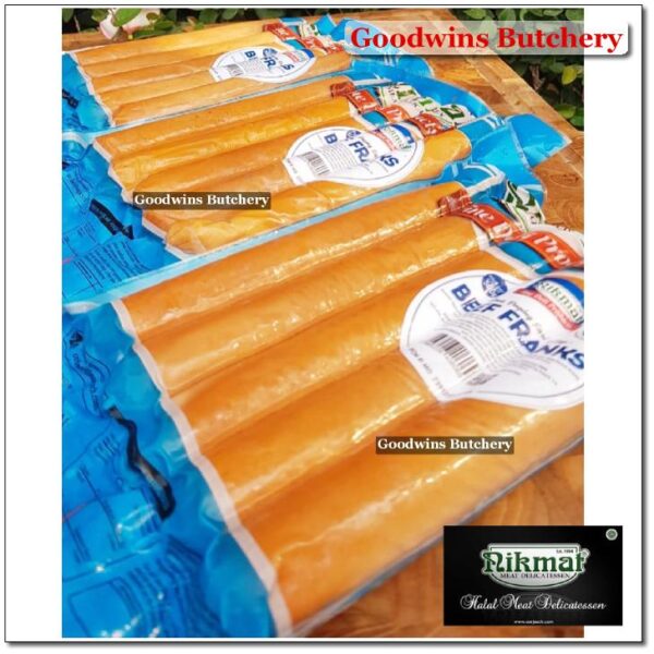 Sosis hotdog Nikmat BEEF AUSSIE BARBEQUE BBQ Soejasch Bali sausage frozen 6" 15cm 320g 4pcs - Image 20