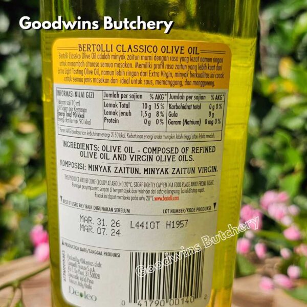 Bertolli olive oil CLASSICO MILD TASTE minyak zaitun Italy 250 & 500ml - Image 13