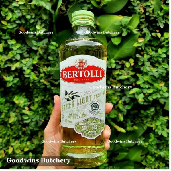 Bertolli olive oil EXTRA LIGHT SOFT TASTE minyak zaitun Italy 250 & 500ml - Image 10