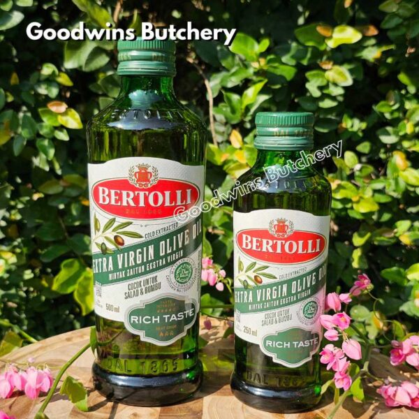 Bertolli olive oil EXTRA VIRGIN RICH TASTE minyak zaitun Italy 250 & 500ml