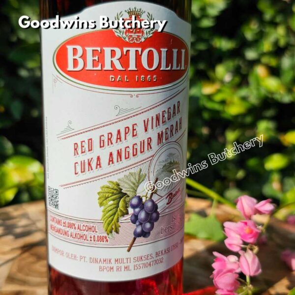 Bertolli RED & WHITE GRAPE WINE VINEGAR cuka anggur masak merah & putih Italy 500ml - Image 16
