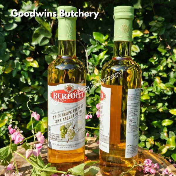 Bertolli RED & WHITE GRAPE WINE VINEGAR cuka anggur masak merah & putih Italy 500ml - Image 12