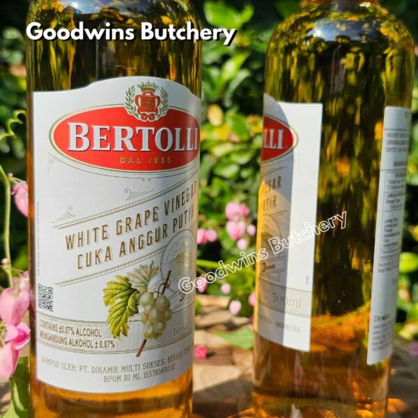 Bertolli RED & WHITE GRAPE WINE VINEGAR cuka anggur masak merah & putih Italy 500ml - Image 10