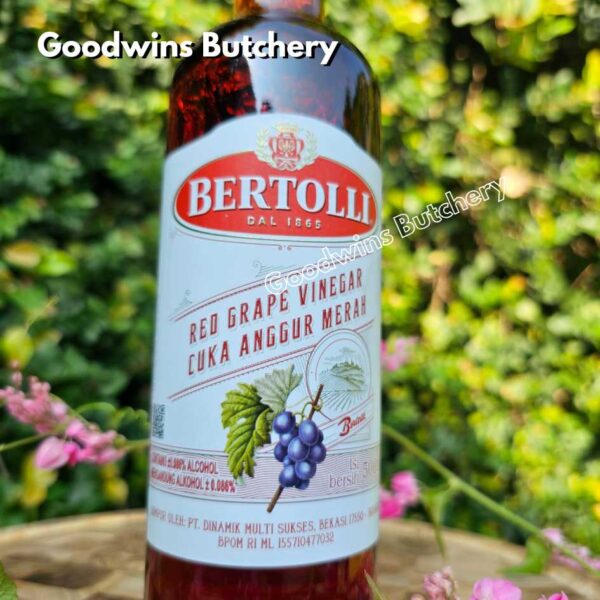 Bertolli RED & WHITE GRAPE WINE VINEGAR cuka anggur masak merah & putih Italy 500ml - Image 6
