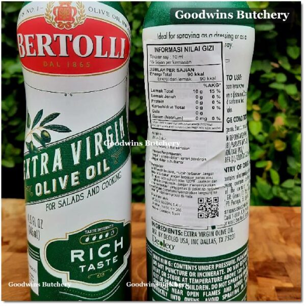 Bertolli olive oil EXTRA VIRGIN RICH TASTE minyak zaitun Italy 250 & 500ml - Image 10