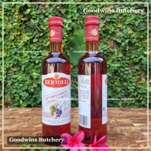 Bertolli RED GRAPE WINE VINEGAR cuka anggur masak merah Italy 500ml