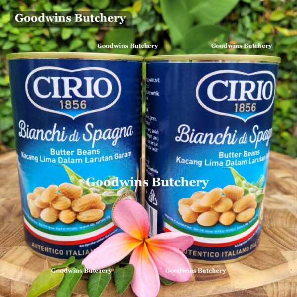 Cirio Italy BIANCHI DI SPAGNA butter beans kacang mentega 400g