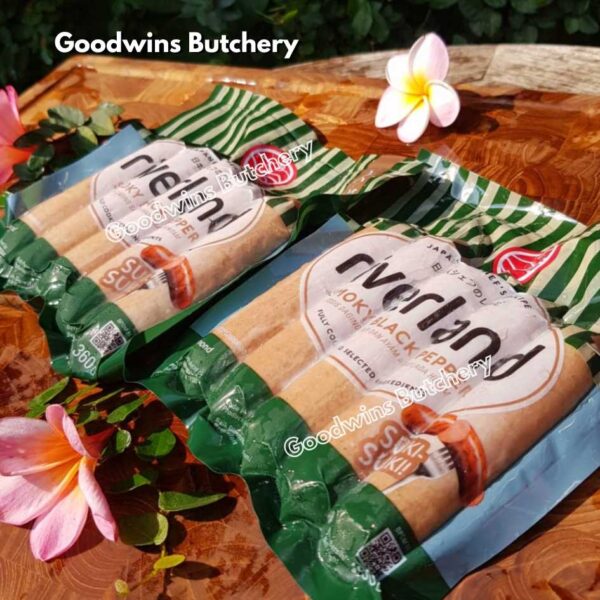 Sosis hotdog Riverland SMOKED CHEDDAR CHEESE KEJU frozen sausage 5" 13cm, 5pcs 360gr - Image 3