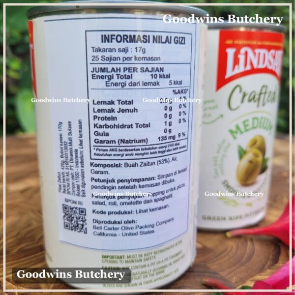 Zaitun BLACK & GREEN OLIVE | Large & Medium Ripe & Pitted | Lindsay USA 6oz 420g - Image 4