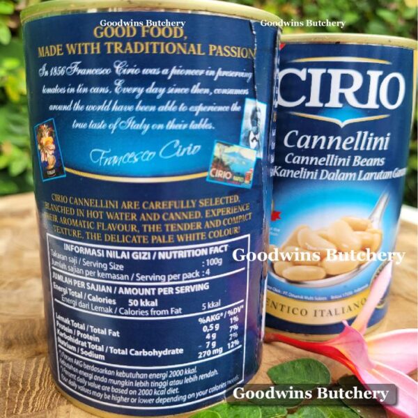 Cirio Italy CANNELLINI BEANS kacang kanelini kacang putih import Italia 400g - Image 6