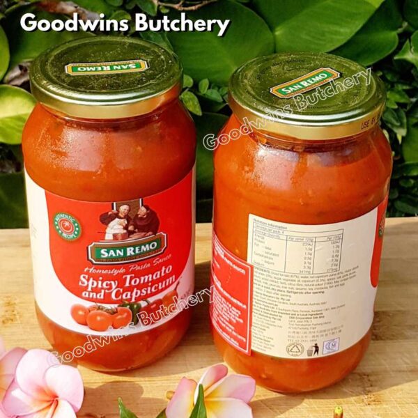 Sanremo TOMATO SPICY CAPSICUM SAUCE saus pasta tomat Australia San Remo 500g - Image 12