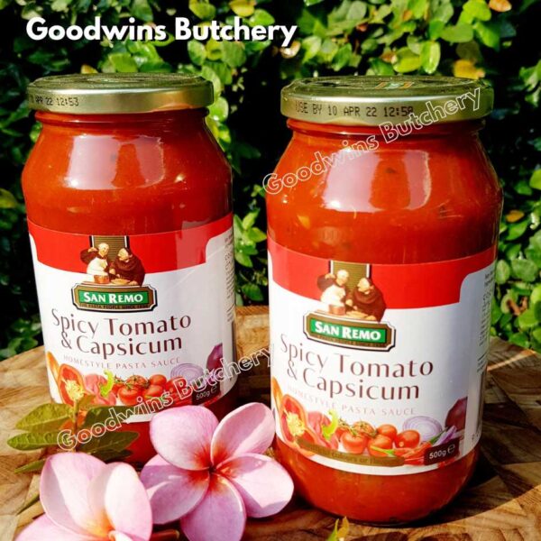 Sanremo TOMATO SPICY CAPSICUM SAUCE saus pasta tomat Australia San Remo 500g