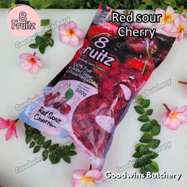 Frozen fruit IQF RED CHERRIES SOUR | buah beku import 8 Fruitz CERI CHERRY MERAH MASAM 500g - Image 7