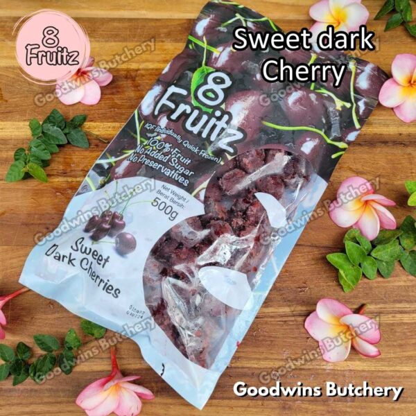 Frozen fruit IQF DARK CHERRIES SWEET | buah beku import 8 Fruitz CERI CHERRY HITAM MANIS 500g - Image 6