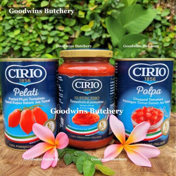 Cirio Italy TOMATO POLPA chopped tomatoes tomat cacah cincang 400g - Image 4