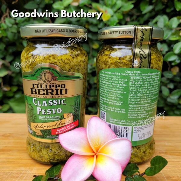 Pesto CLASSIC Filippo Berio Italy sauce saos pasta 190gr - Image 4