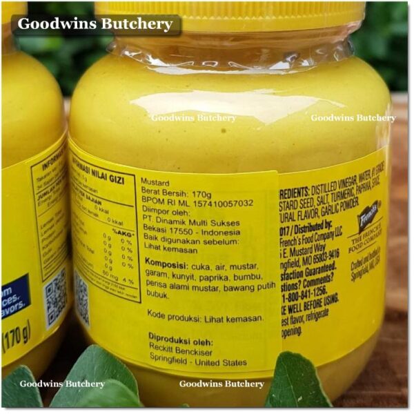 French's CLASSIC YELLOW MUSTARD Frenchs USA 6oz 170g - Image 4