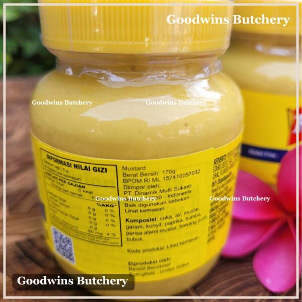 French's CLASSIC YELLOW MUSTARD Frenchs USA 6oz 170g - Image 2